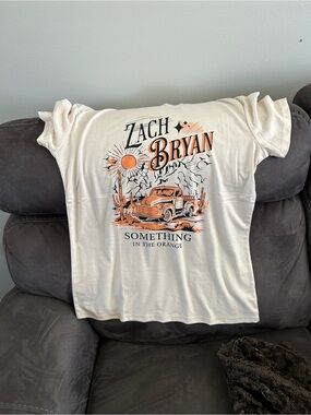 Zach Bryan "Something in the Orange" Cream Graphic Tee
